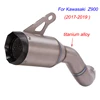 Z900 Escape Motorcycle Middle Link Tube And Muffler Titanium Alloy Exhaust System For Kawasaki Z900 2017-2019