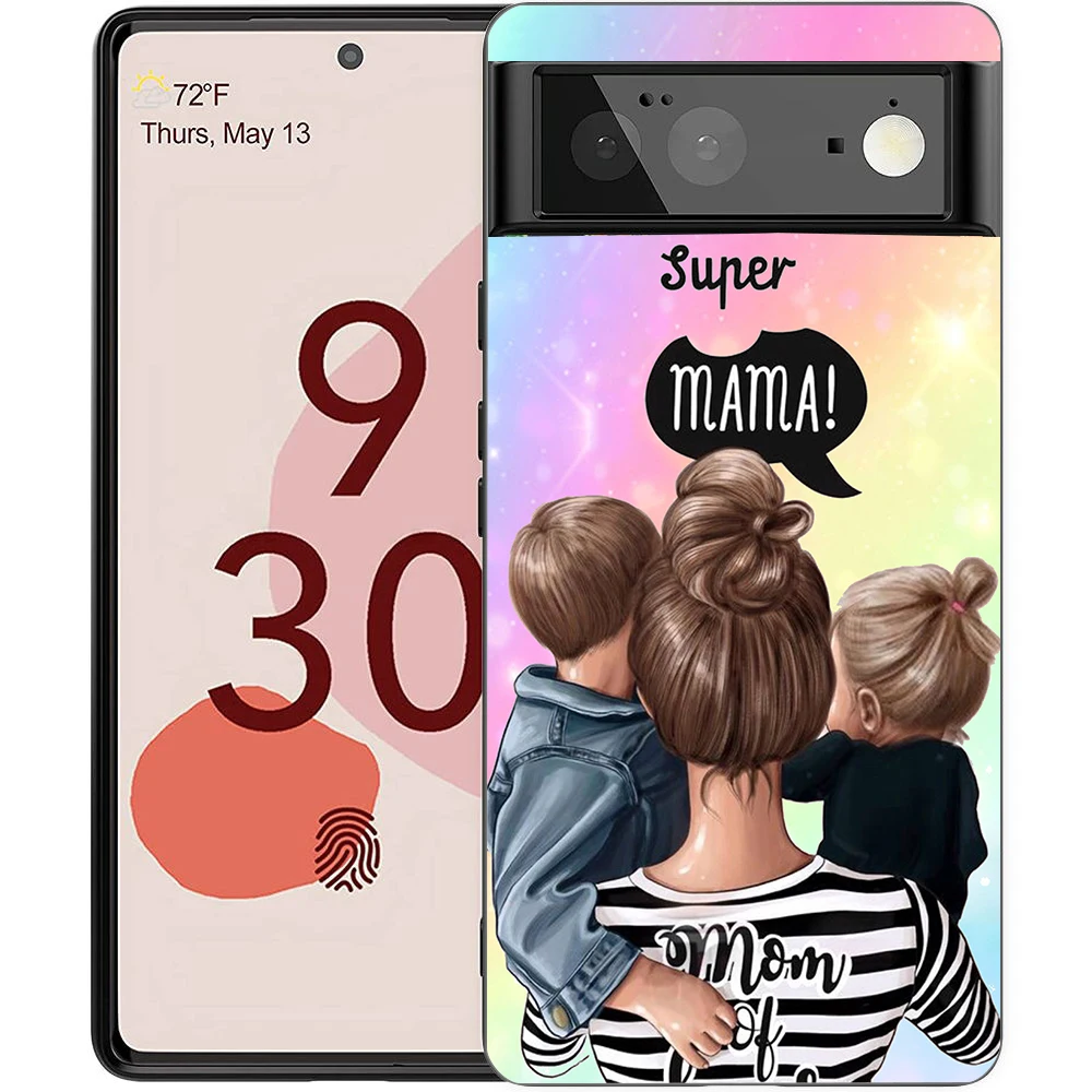 Super Mom Shockproof Silicone Baby Phone Case Cover