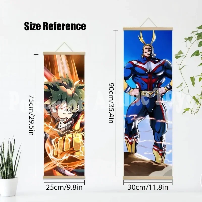 My Hero Academia Retro-Style HD Wall Art Hanging Scroll
