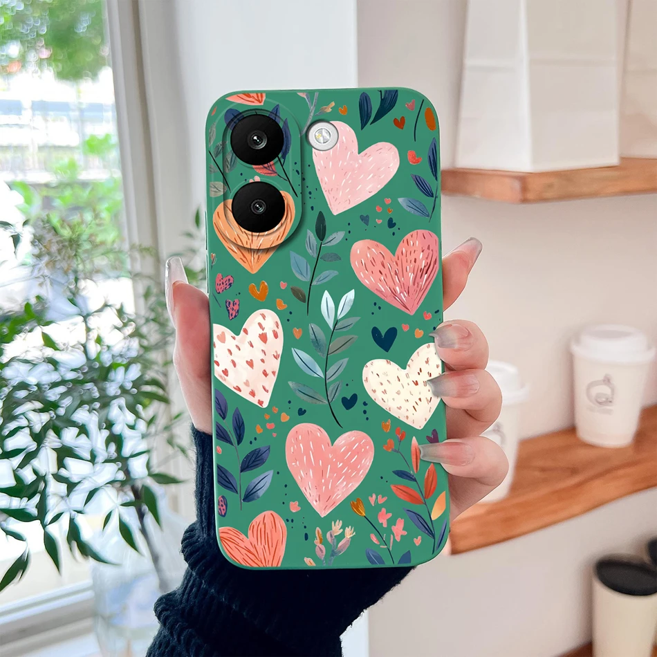 Creative Fruit Pattern Slim Silicone Phone Case with Lens Protection - Soft Back Cover