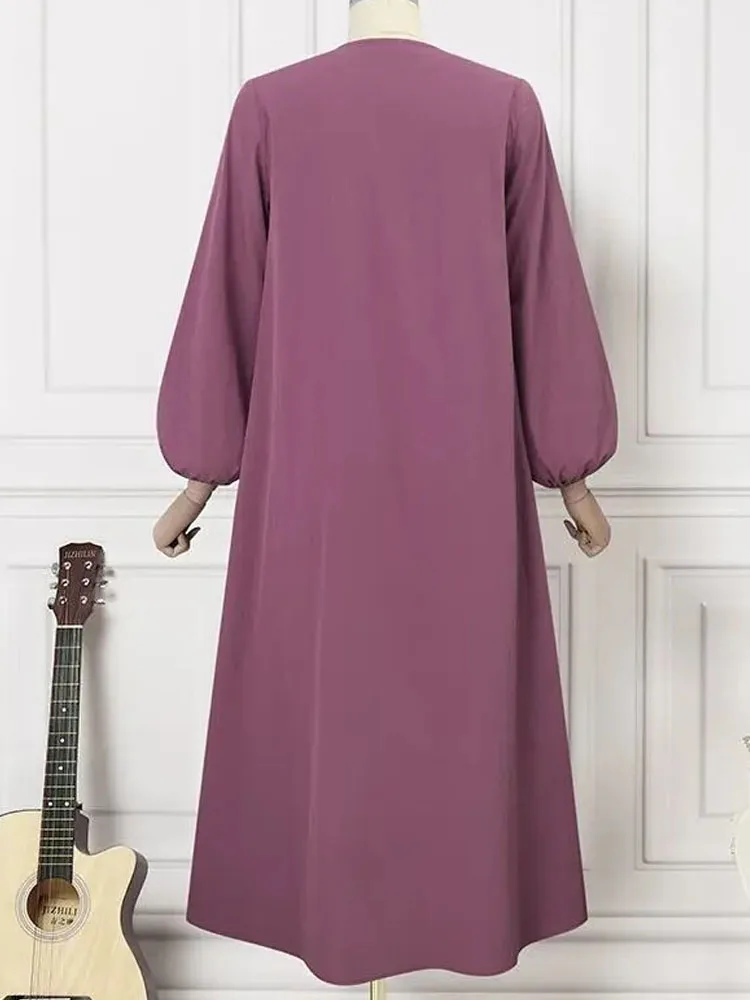 VigoAnne 2025 عباية إسلامية متينة من قطعة واحدة فس...