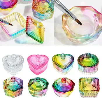 Colorful Crystal Acrylic Powder Glass Dish