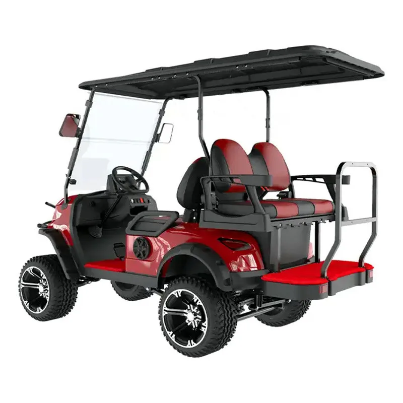 

Hot Selling Smart 4 Wheel Disc Brake Golf Cart 4 Seats 48V Off-Road Vehicle AC Motor 7.5kw 10 Inch Display With Lithium Battery