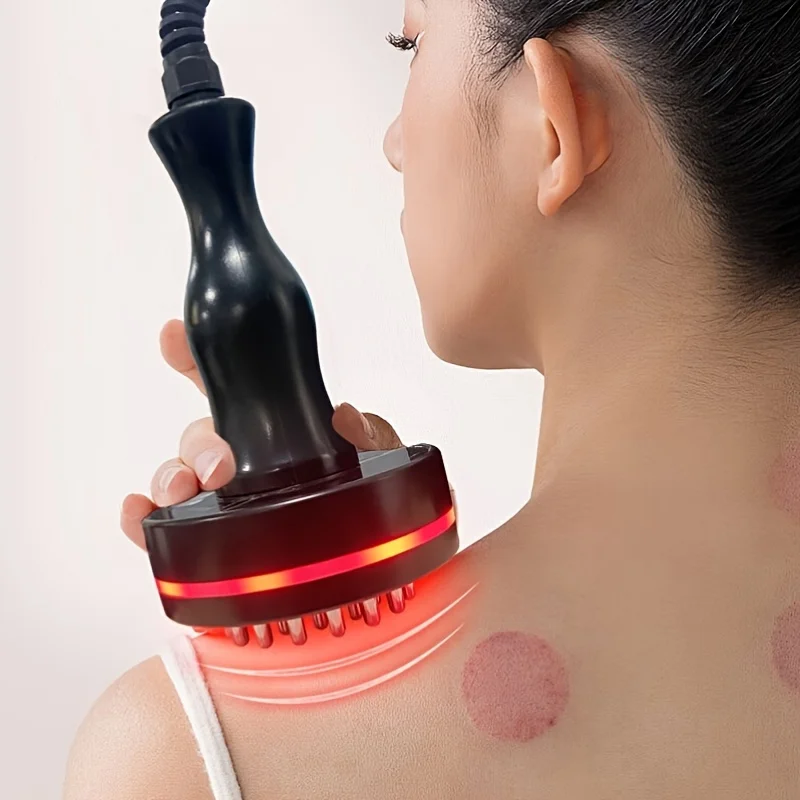 Meridian Bliss-Portable & Intelligent Body Massage Brush-Lightweight Ergonomic Gua Sha Tool for Relaxing Revitalization Pe