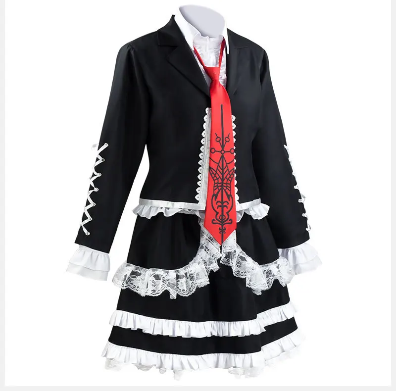 Costume Cosplay Dangaronpa Celestia Ludenberg, Set Completo Gotico Lolita per Donne, Halloween - immagine 5