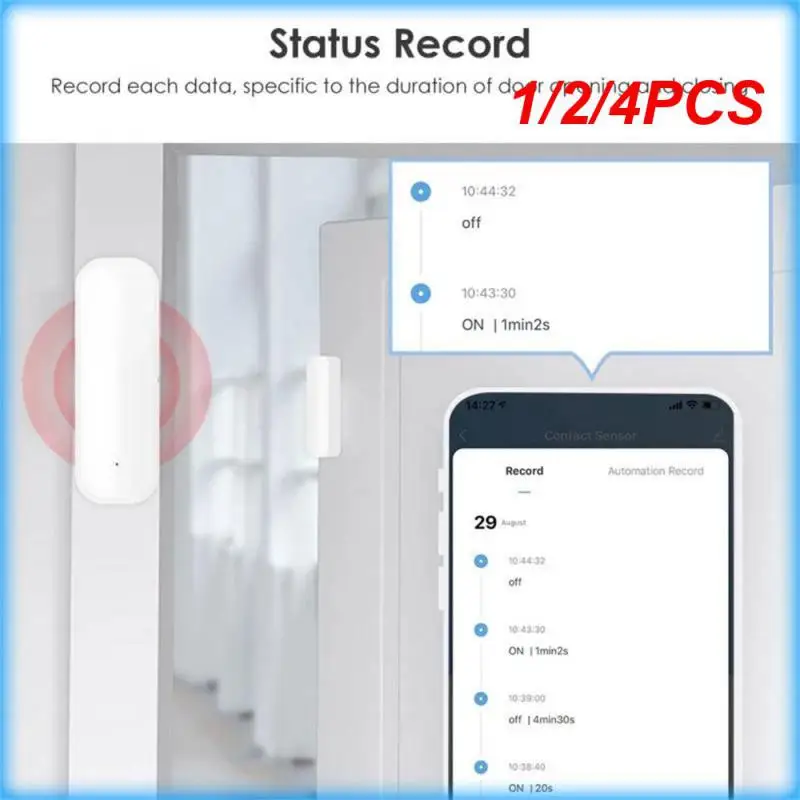 

1/2/4 шт., беспроводной датчик открывания/закрытия дверей и окон