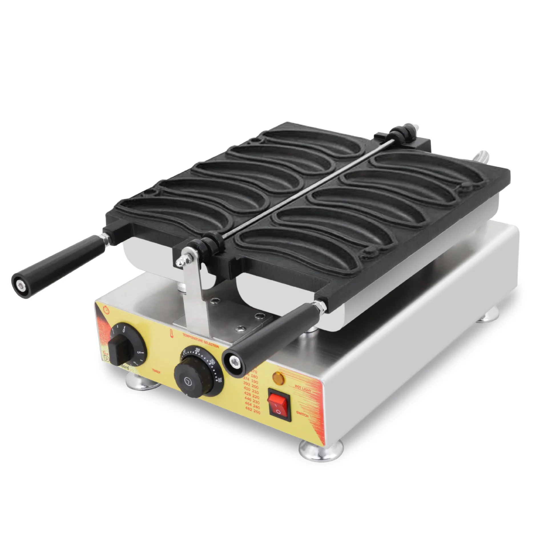 

snack machine 5pcs banana waffle maker non-stick banana waffle machine