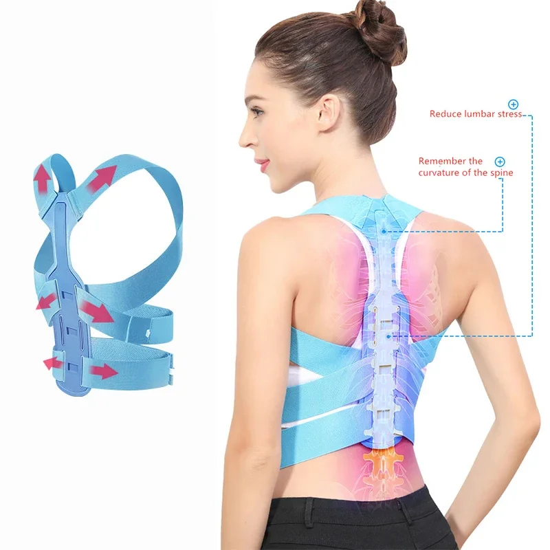 

Adjustable Back Posture Corrector Brace Support Belt Clavicle Spine Back Shoulder Lumbar Posture Correction Corset For Posture