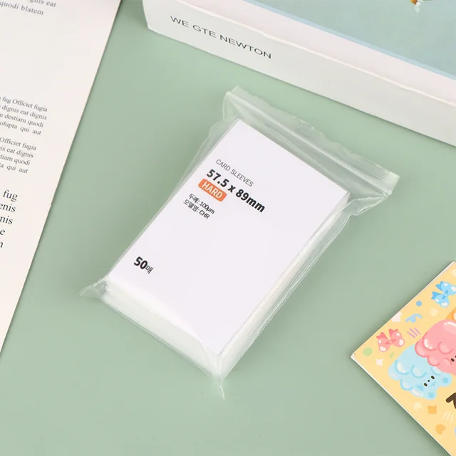 50Db-Os Kártya Hüvelyek Tiszta Savmentes Nem Cpp Kemény Fotokard Holografikus Védőfilm Lapos Száj Csúszás Kötőanyag - Image 3