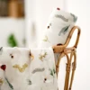 HappyFlute New Digital Print 120*110CM Bamboo Cotton 2Layer Super Soft Muslin Swaddle High Quality Wrap For Newborn Bath Wipe 4