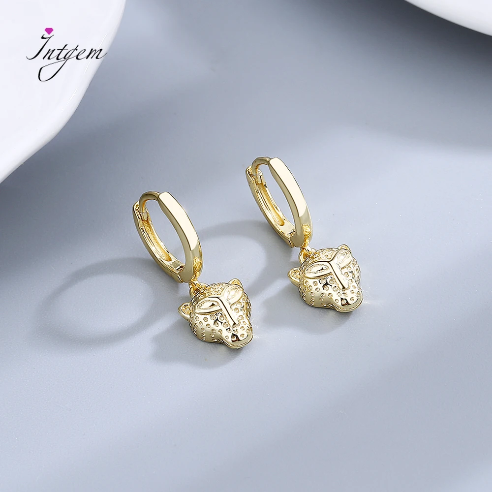 

S925 Sterling Silver Earring 18K Gold Animal Circle Hoop Earrings For Women Fashion Wedding Jewelry Big Circle Hoop Earring