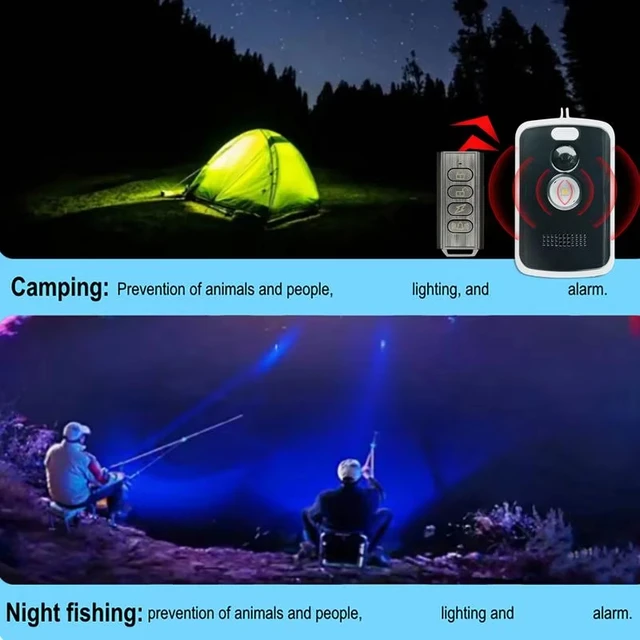 Wireless PIR Infrared Thermal Alarm Remote Control Outdoor Camping Anti-Animal Alarm Human Detection Sensor 2