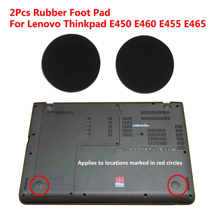 2Pcs Rubber Foot Pad For Lenovo Thinkpad E450 E460 E455 E465 Anti