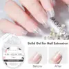 Solid Builder Gel Non Stick 15ML , Makartt 4 In 1 Glux Gel Hard Extension Gel Nail Polish for 3D Molding Nail Art UV/LED Lamp 3