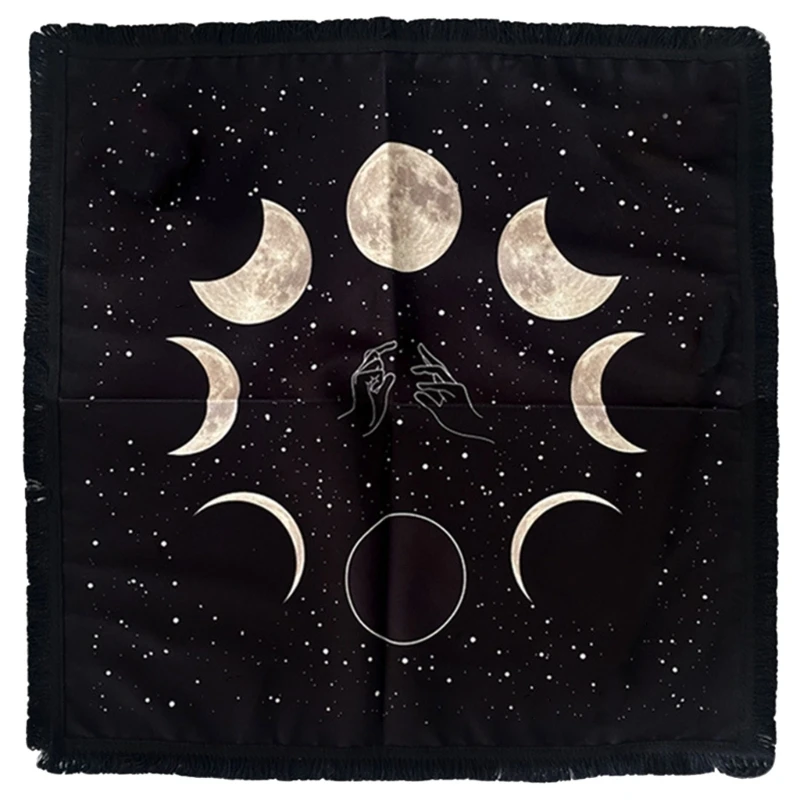 

60*60cm Square Flannelette Altar Cloth Divination Table Cover Astrology Oracle Board Game Card Pad Mat Wall Hanging Tablecloth