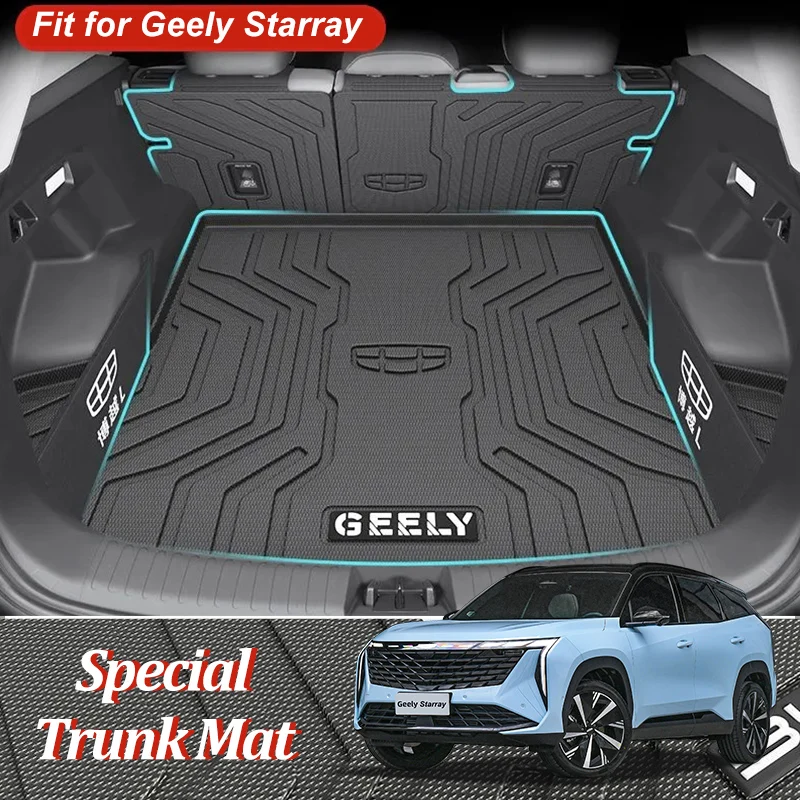 Gledring Rubber Car Mats Set Suitable For Geely Starray Em I Phev 2024 T Profile 5 Pieces Mounting Clips main image 1