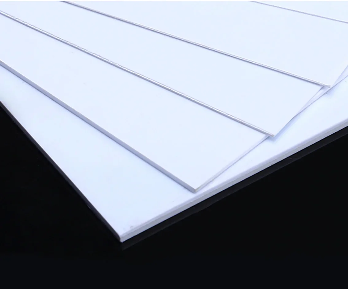 10-Pack White Polystyrene Sheets - 1mm Thick, 170mm X 250mm (6.69"x9.84"), For Model Trains & Crafts