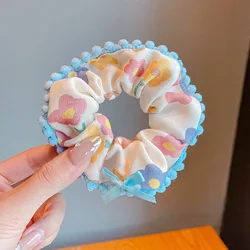 Sweet & Stylish Women's Lace Edge Floral Scrunchie Headband (B)