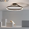Modern LED Restaurant Ceiling Light Nordic Designer Simple Single Circle White/Black Ceiling Lamp Bedroom Kitchen Home Lighting 1