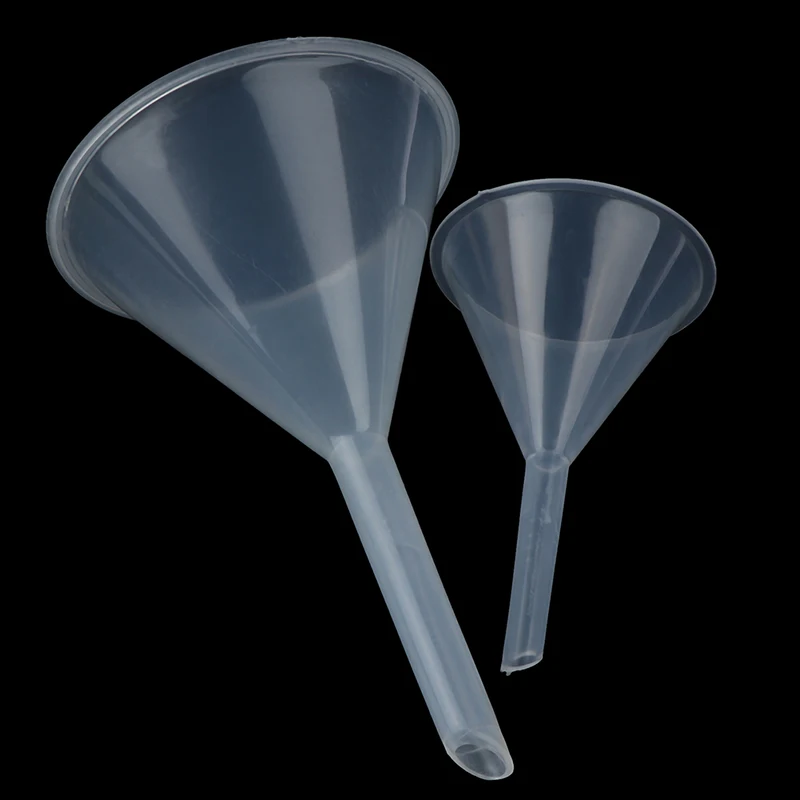 Plastic Filter Funnel 60mm 90mm Mouth Dia Laboratory Clear White embudo mini Лабораторные принадлежности