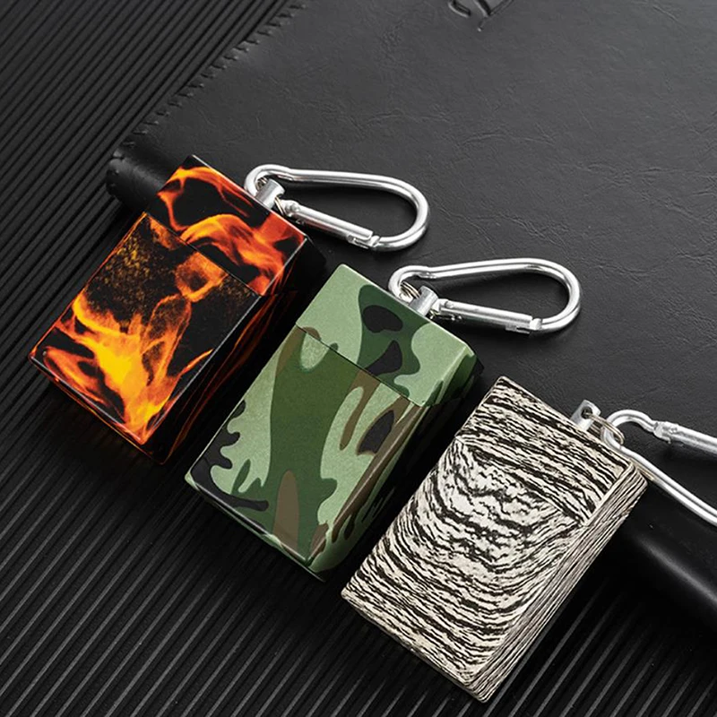 Portable Ashtray Cigarette Ashtray Pocket For Outdoor Ash Holder Pocket Smoking Ash Tray With Lid Key Chain portable ashtray cigarettes ashtray stainless steel ashtray metal ashtray glass ashtray