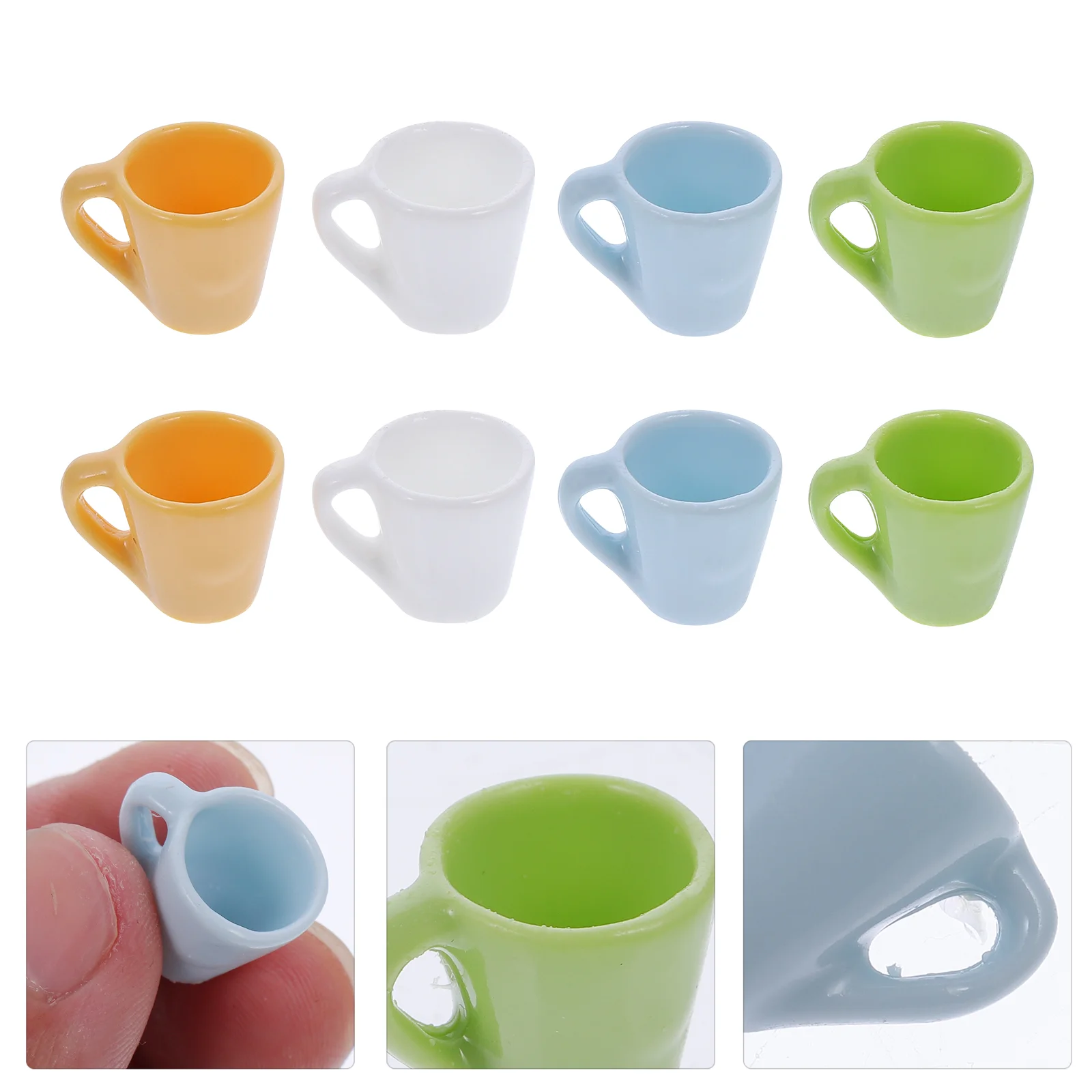 

12Pcs Mini Tea Cup Ornaments Dollhouse Cup Dollhouse Decorative Accessories