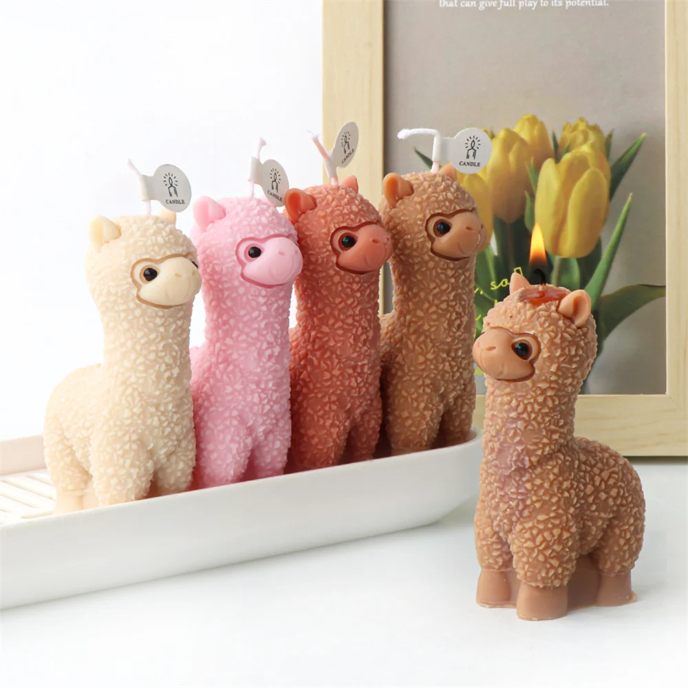 Orecchini in argento Sterling 925 con lama in stile huacaya, gioielli per bambini in argento, orecchini Zoo kawaii