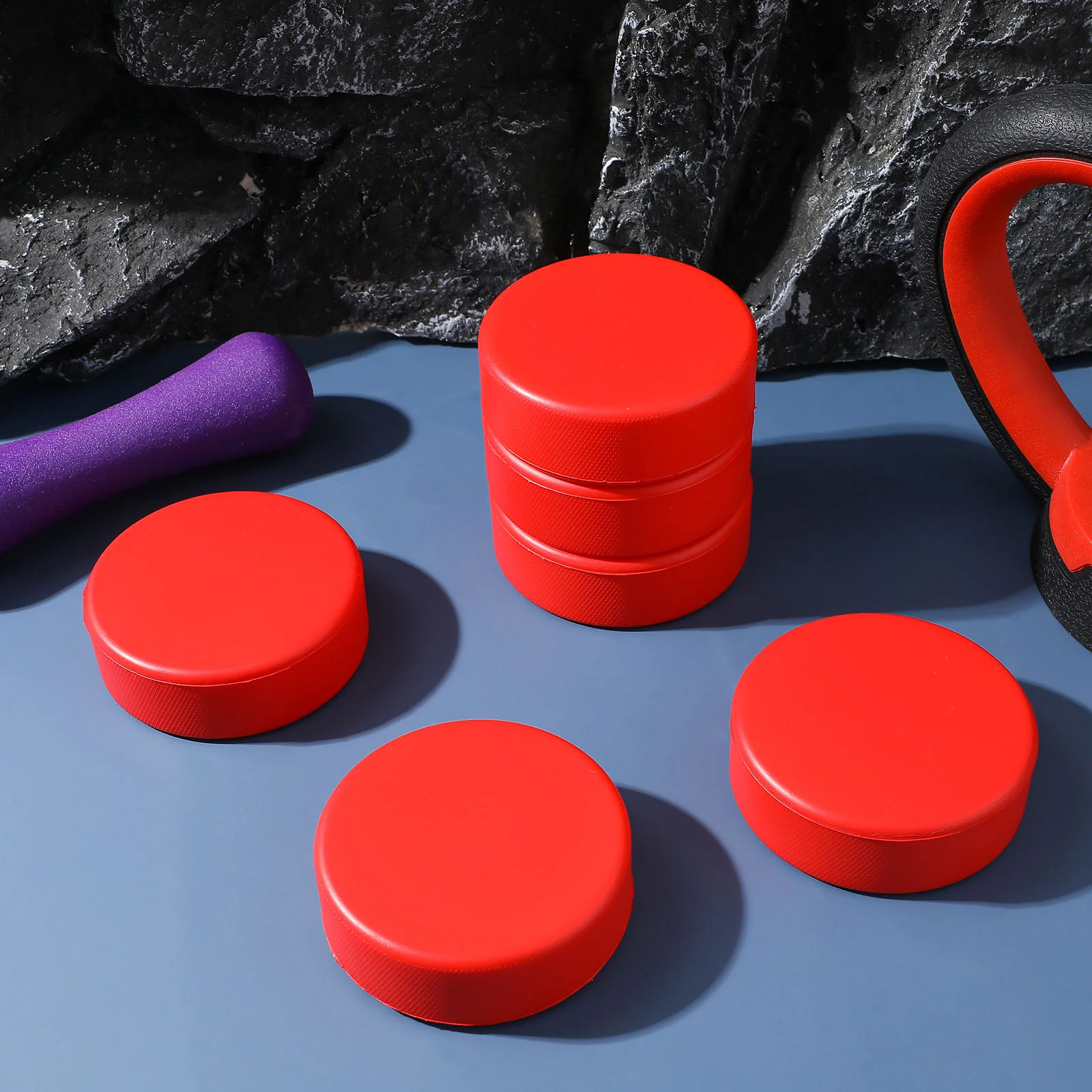 6 Pcs Puck Outdoor Hockey Toy Accessory Ice Pucks Foam Soft Field Balls Street Promotional Gift