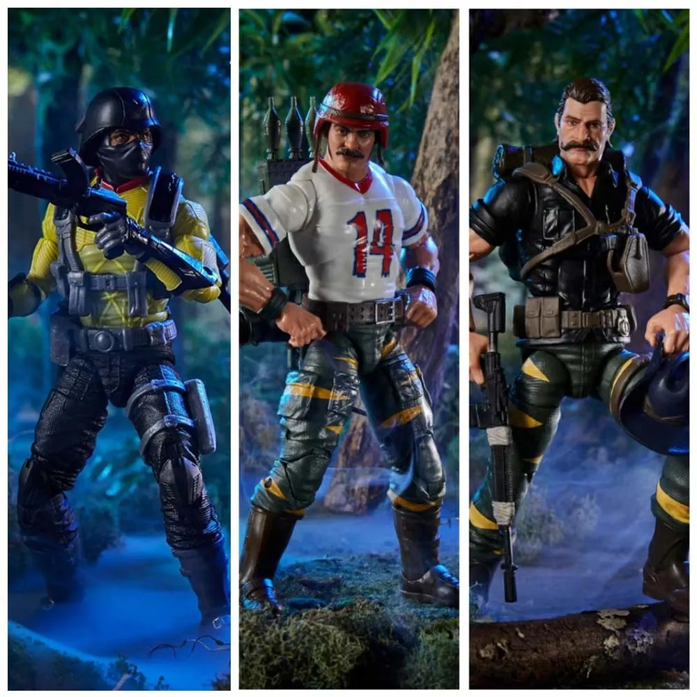 

Original Hasbro G.I. Joe Classified Series Python Patrol Officer Tiger Force Bazooka and Scout Action Figures Model Toy
