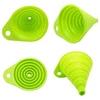 mini Foldable Funnel Silicone Collapsible Portable Funnels for Fuel Hopper Beer Oil Kitchen Accessories Tools  Items 4