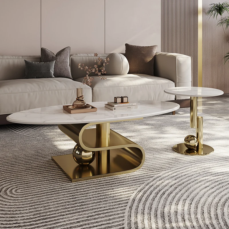 

Modern Center Console Aesthetic Nordic Irregular Coffee Tables Living Room Designer Table Basse Home Furniture