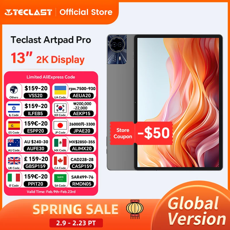 Patch last-Tablette T65 Max, MediaTek G99, 8 Go de RAM, 256 Go, écran FHD 13 ", Android 14, batterie 10000mAh, Widevine L1, version globale