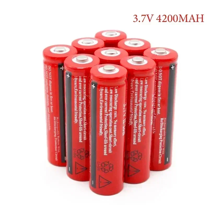 

2024NEW Bestselling 18650Battery BRC18650 3.7V 4200MAH Li Ion Rechargeable Battery Suitable for Toy Models, Shavers Screwdriver