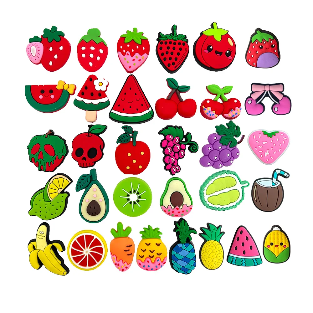 Коллекция фруктов, клубника, Watermellon, подвески для обуви,