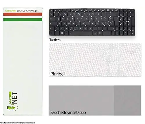 New Net Keyboards Tastiera Italiana Compatibile per Notebook ASUS UL50VF UL50VS UL50VT-2A X52 X52BY X52DE X52DR X52DY X52F X52FS X52J X52JB X52JC X52JE X52JK X52JR X52JT X52JU X52JV X52NX73S X73T 