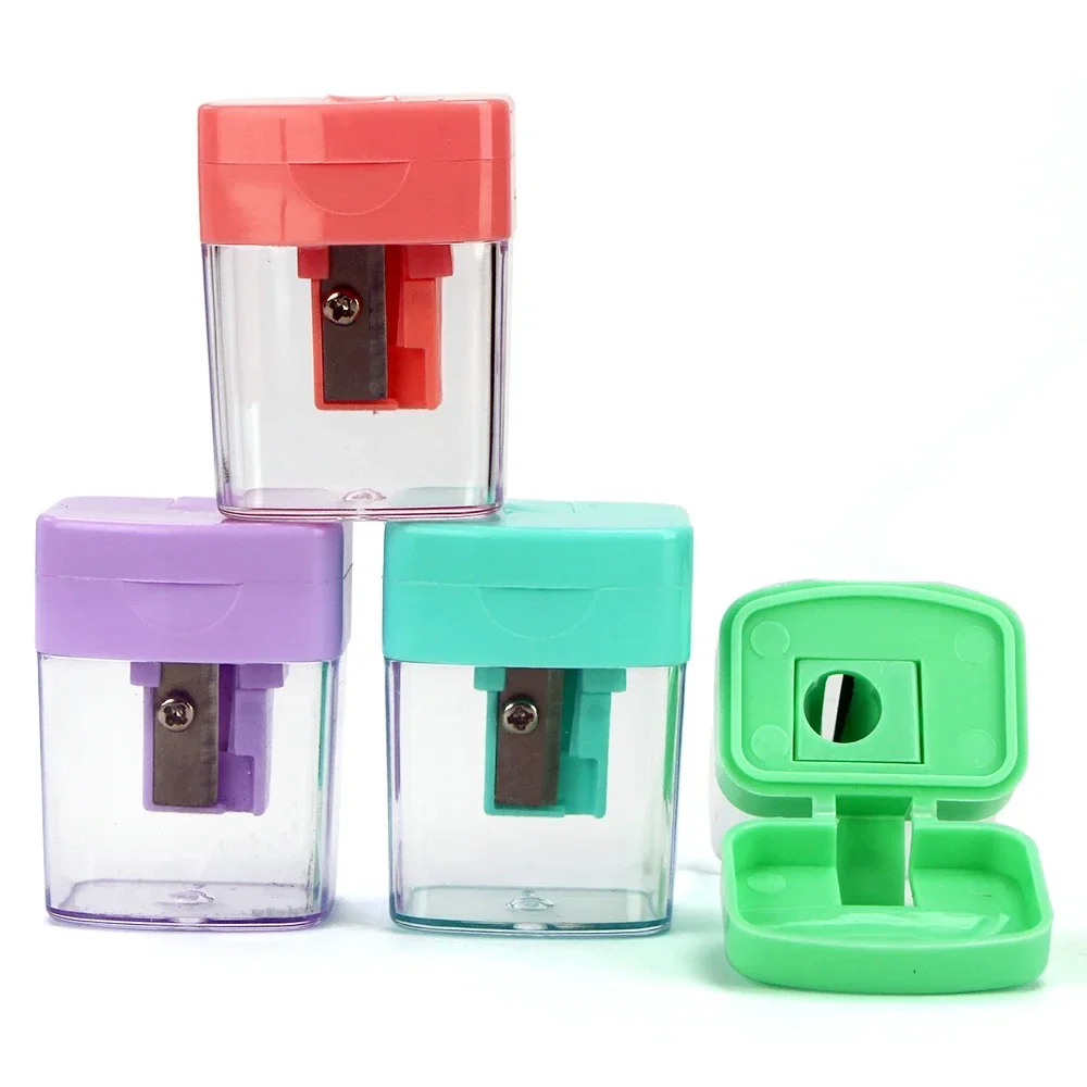 School Office supplies student prizes double-hole multi-functional pencil sharpener with lid 613A-2-MC