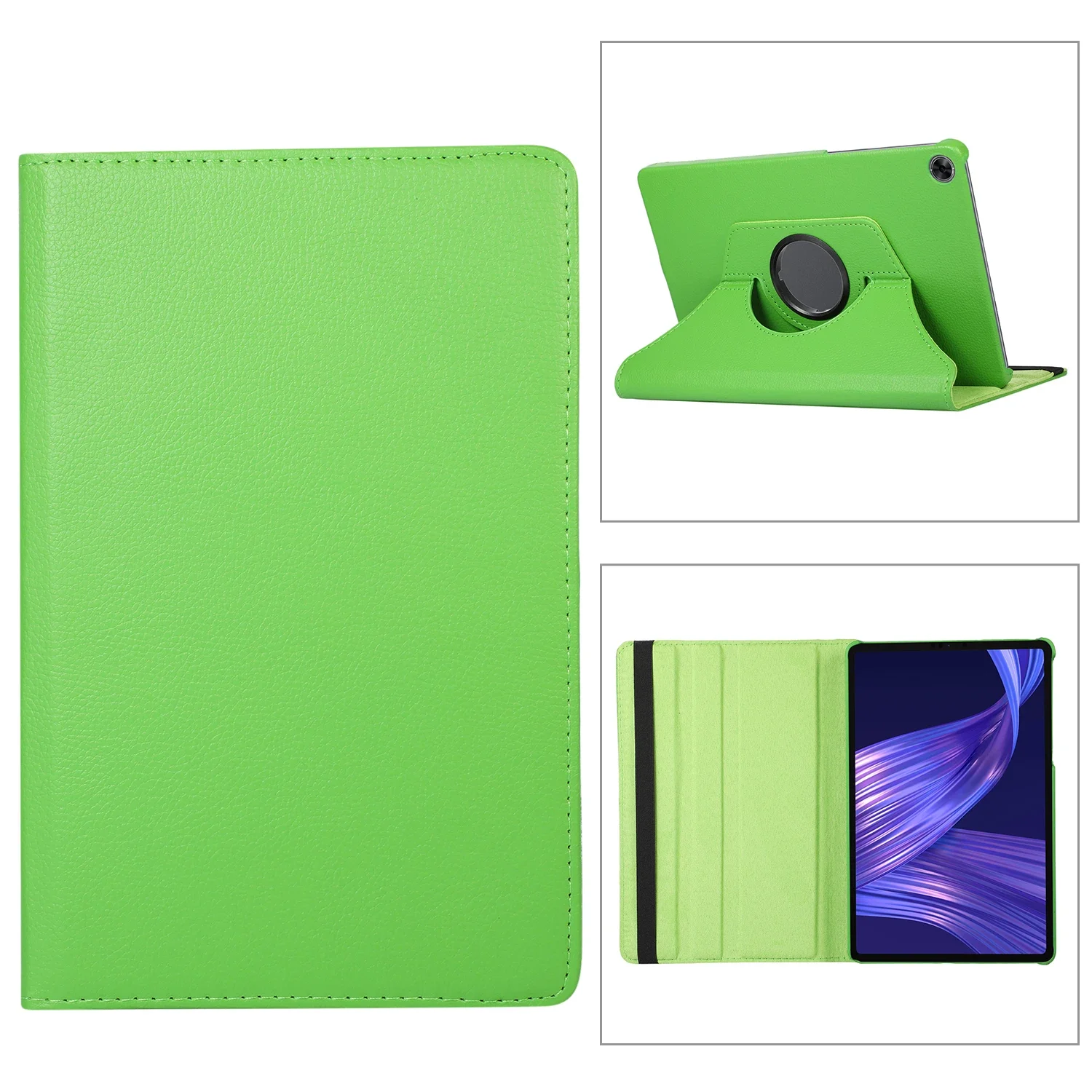 Premium PU Leather Rotating Stand Case with Auto Sleep/Wake and Pen Holder