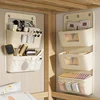 1pc creative fabric cosmetics storage door behind multi-layer fabric hanging bag finishing bag dormitory storage bag debris 3
