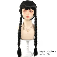 Extensions capillaires synthétiques tressées longues de 24 pouces pour femmes, accessoires capillaires en Fiber de haute température 3