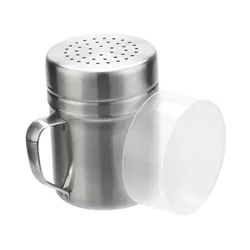 Stainless Steel Rust - Resistant Seasoning Shaker with Handle and Cover - Easy - to - Clean Pepper Container (S - 304 - Stainless)