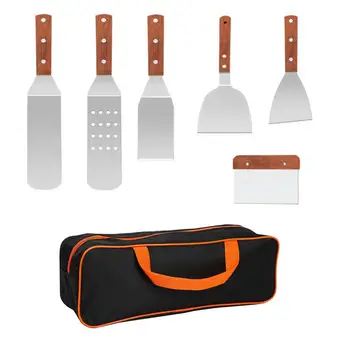 Grill Spatula Stainless Steel Bbq Tool Set 1