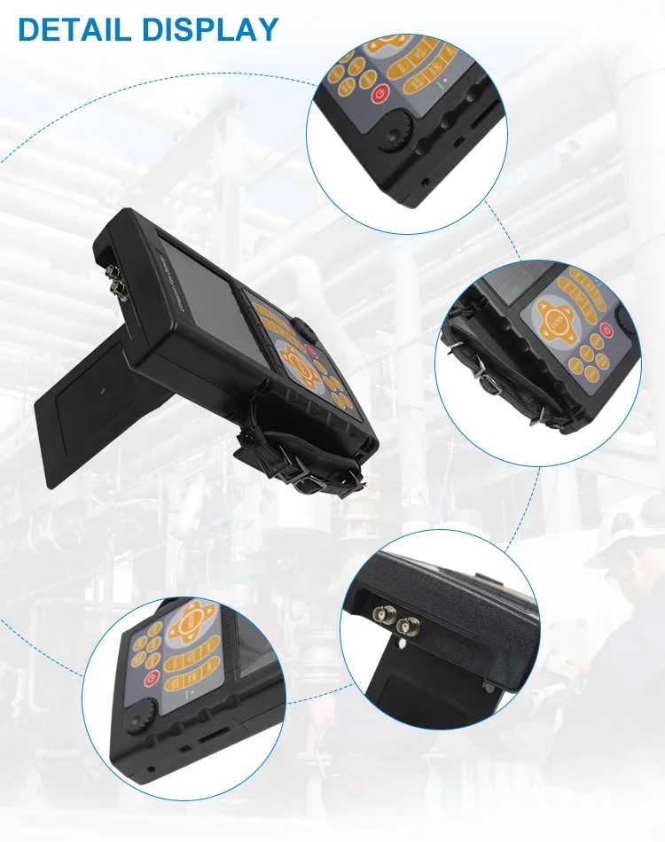 JUT800 Digital Ultrasonic Flaw Detector NDT flaw Detection Equipment With Probe For Nde Inspection