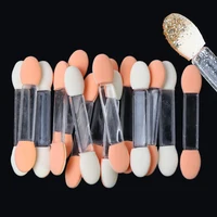10pcs Nail Powder Brushes Sponge Glitter Picking Disposable Double Sided Eyeshadow Applicators Brush Makeup Cosmetic Tools TR194 1