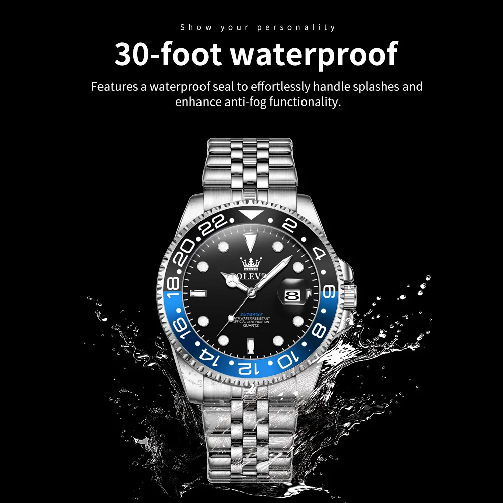 OLEVS 5657 Watch For Men Original Fashion Date Sports Business Quartz Man Watch Top Brand  Big Dial Waterproof Luminous Luxury