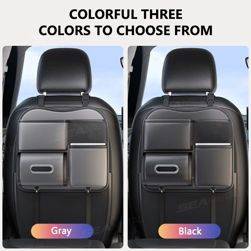 Car Interior Seat Bag For Baby Bottle Holder Tissue Bag Kids Snack Organizer Glasses Case Car Seat Back Mobile Phone Storage