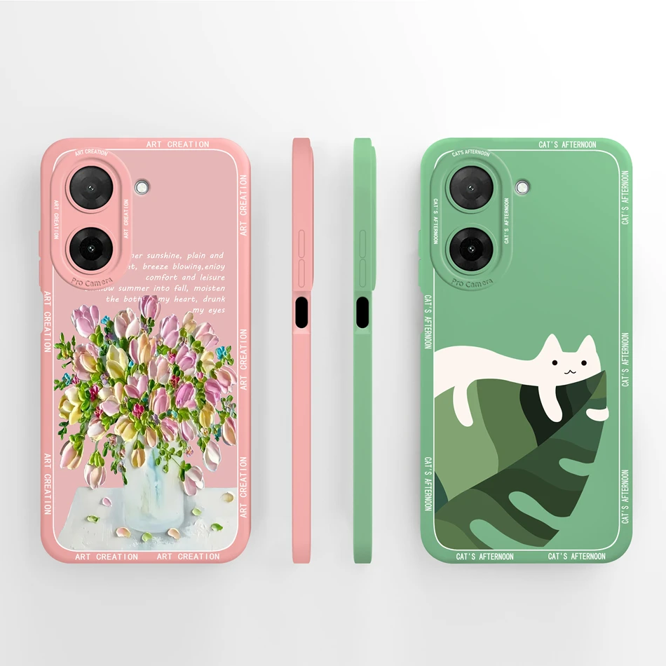 Butterfly Design Full Protection Silicone Case - Soft & Durable Phone Back Cover
