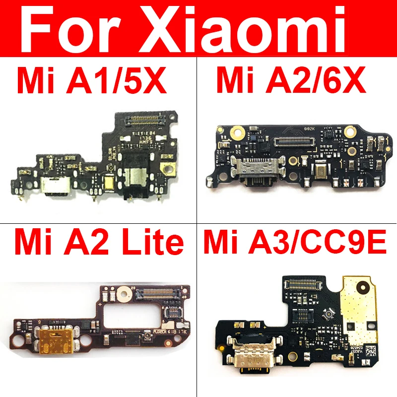 Porta Usb Di Ricarica Jack Consiglio Per Xiaomi Mi A1 A2 Lite A2Lite 5X 6X Cc9E A3 Redmi 6 Pro Usb Carica Di Bordo Della Porta Di Ricambio