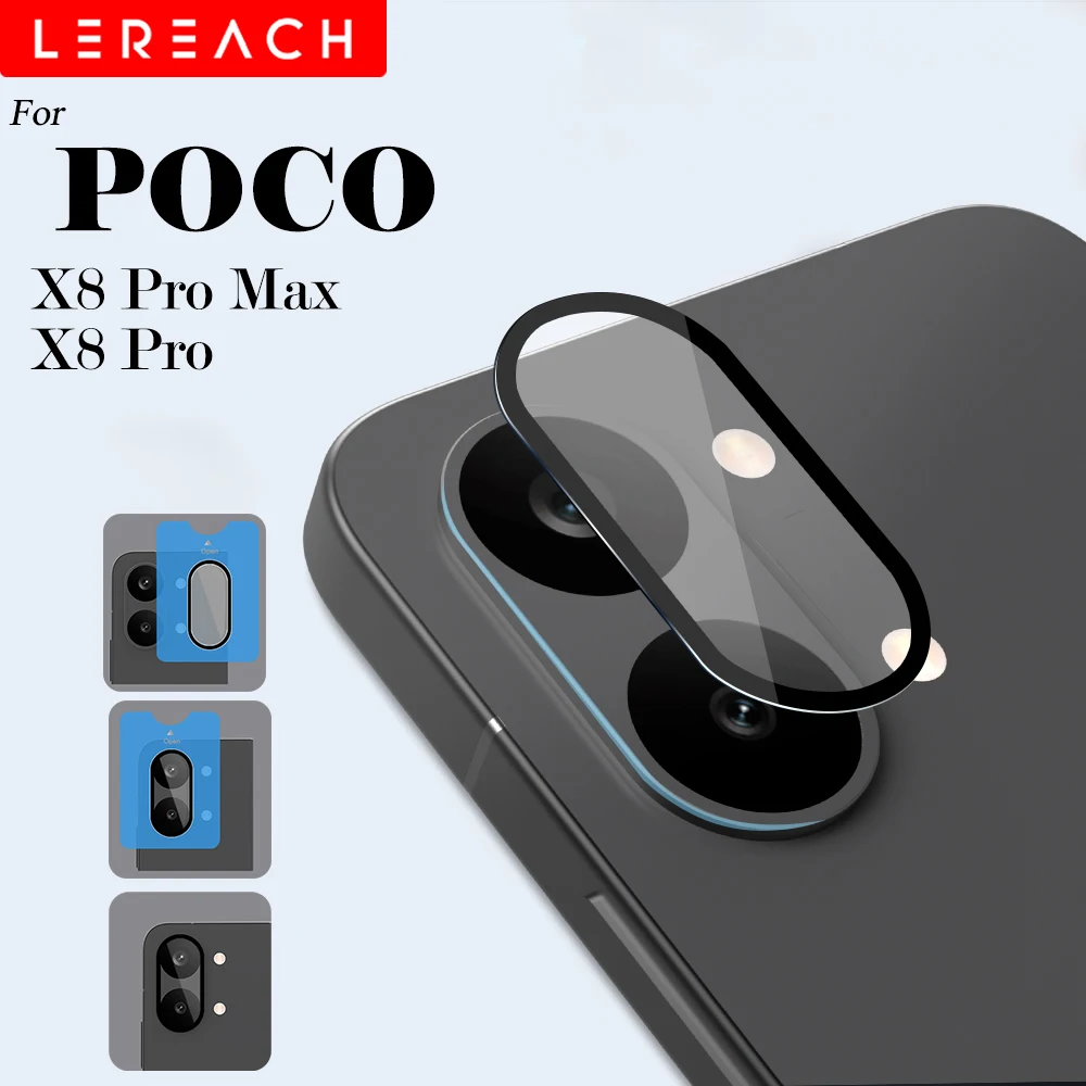 Lereach Self-Locating Tempered Glass Camera Lens Protector - Anti-Scratch, High-Transparency