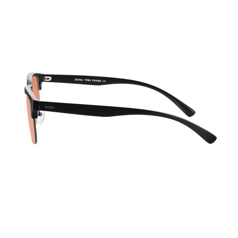 SHINU Red lens glasses men better sleep red lens blue light blocking computer glasses orange prescription computer glasses,blue light blocking glasses,blocking glasses