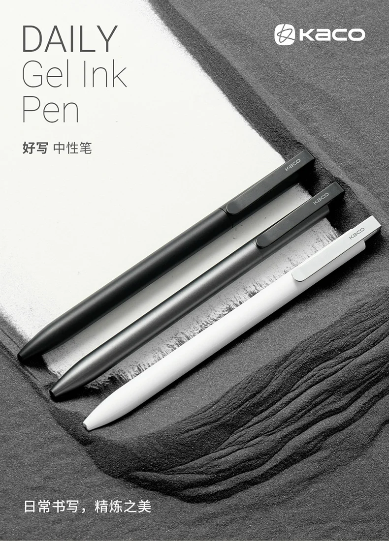 Kaco Daily Gel Stifte 0,5mm Kugelschreiber Signatur Stift, Geburtstags geschenke für Kinder Gäste Journal ing Briefpapier Büro zubehör – Detail 1